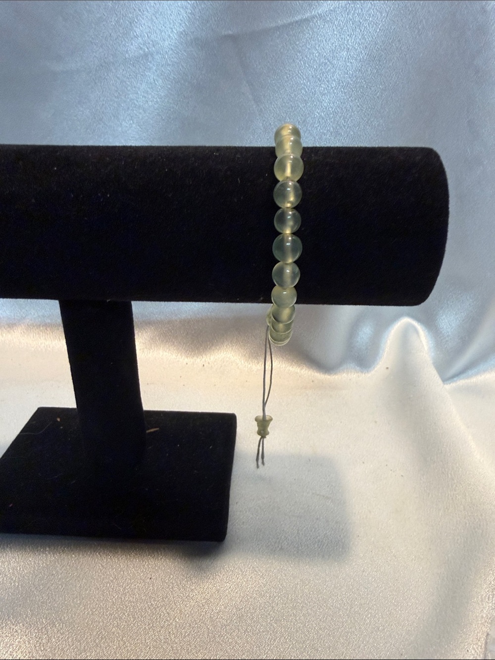 Green Jade Beaded Adjustable Women's Bracelet